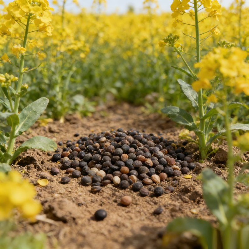 Brassica Capestris Seeds Ornamental Edible Rapeseed Seeds Cold Drought Tolerant