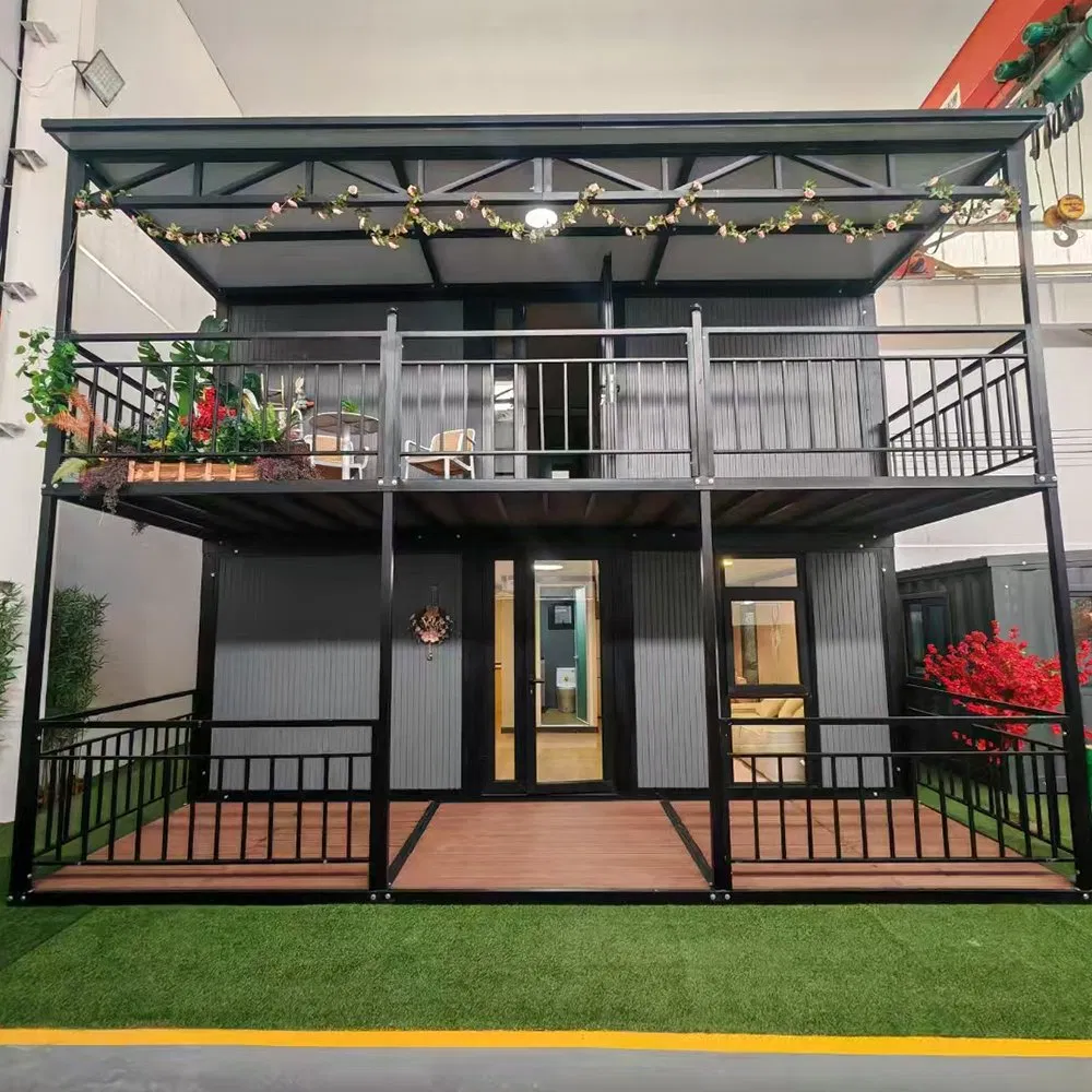 40FT Expandable Modular Steel with Rooftop Garden for Urban Eco-Lodge Expandable Container House