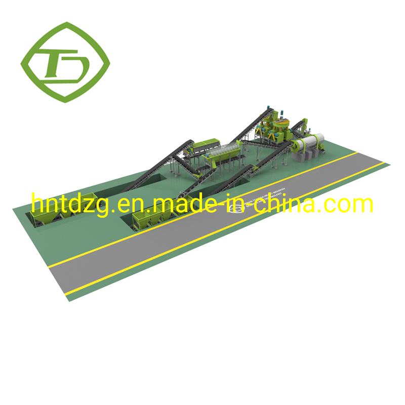 Environmental High Quality Bio Compost Organic Fertilizer Production Line for Sale