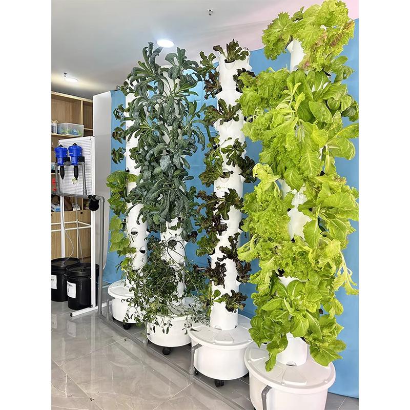 Agg Hydroponics Tray Tower Aquaponics Grow System Lettuce Mint Tower Garden Vertical Hydroponic Column System