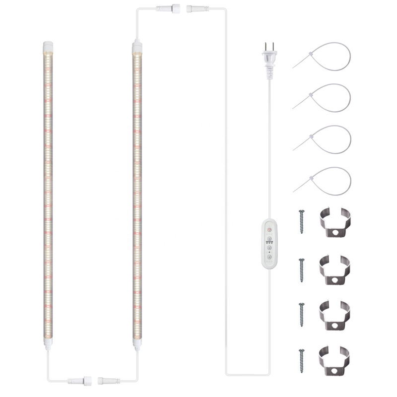 Tp Plant Growth Light Tube Leaf Vegetable Plant Fill Light Tube T8 Integrated LED Light Full Spectrum T8 Waterproof Tube