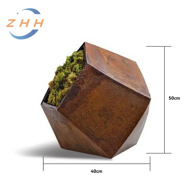 Customizable Corten Steel Planter Pot
