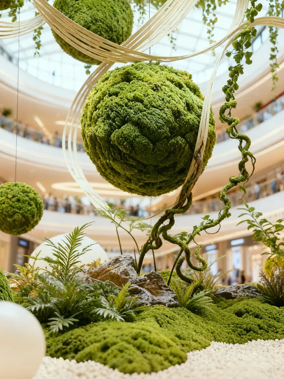 Artificial Greenery Art Installation - Hanging Forest
