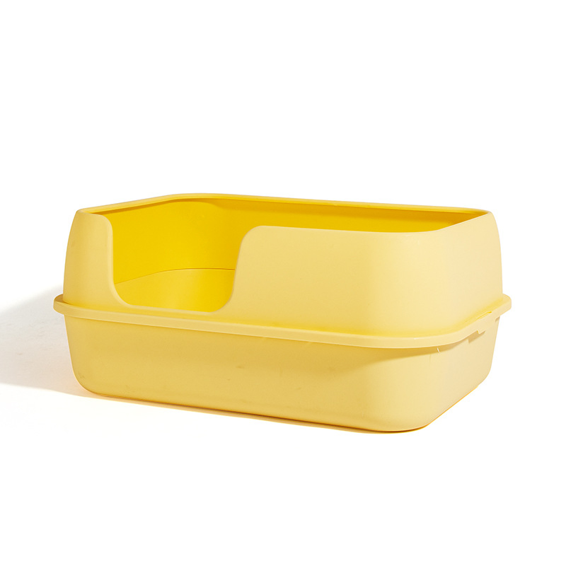 Open Extra-Large Splash-Proof Safe Material Pet Toilet Litter Box