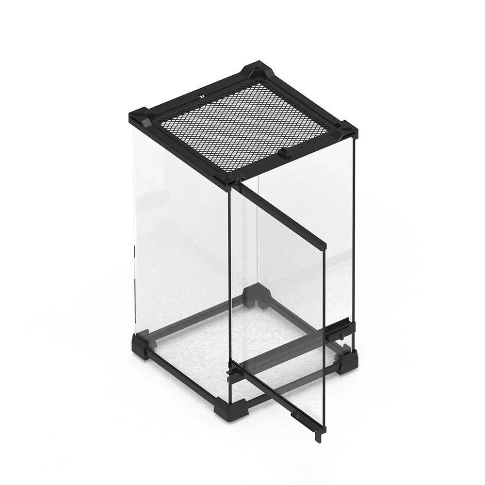 Double Door Rainforest Tank Glass Terrarium for Reptiles Snakes