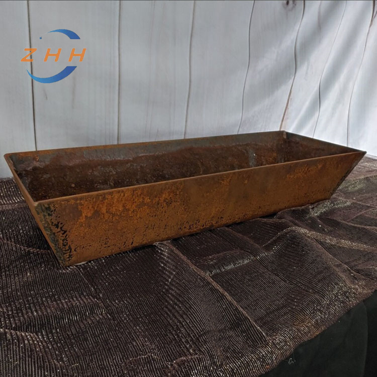 Corten Steel Planter with Adjustable Drainage Holes