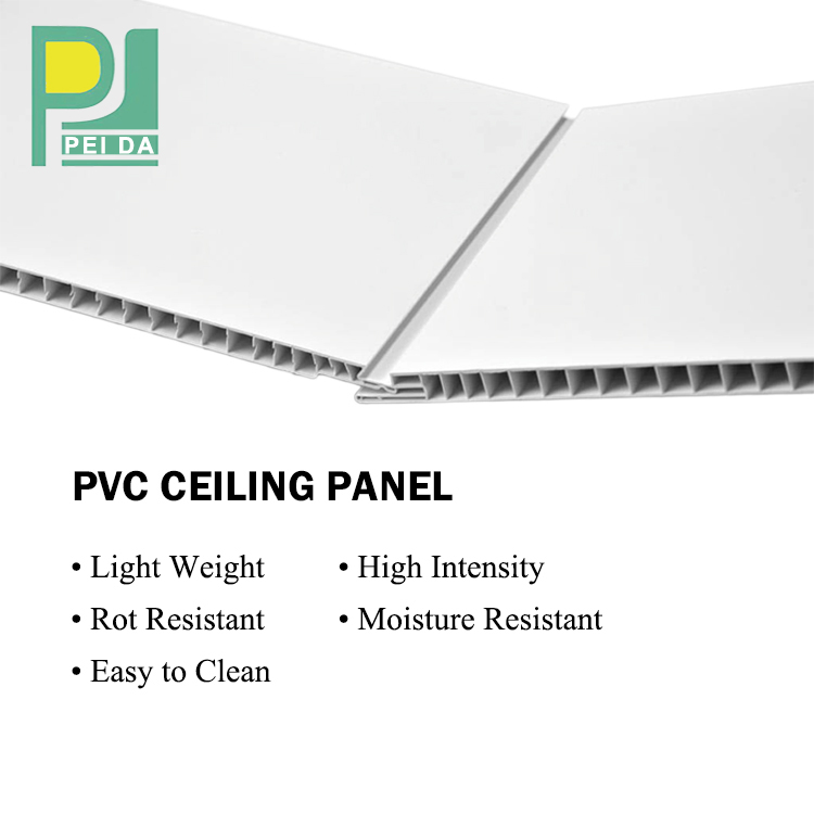 White New Pop Plastic Panels Indoor PVC Ceiling Design for Retail
