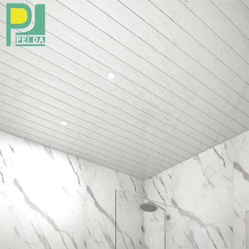 White New Pop Plastic Panels Indoor PVC Ceiling Design for Retail