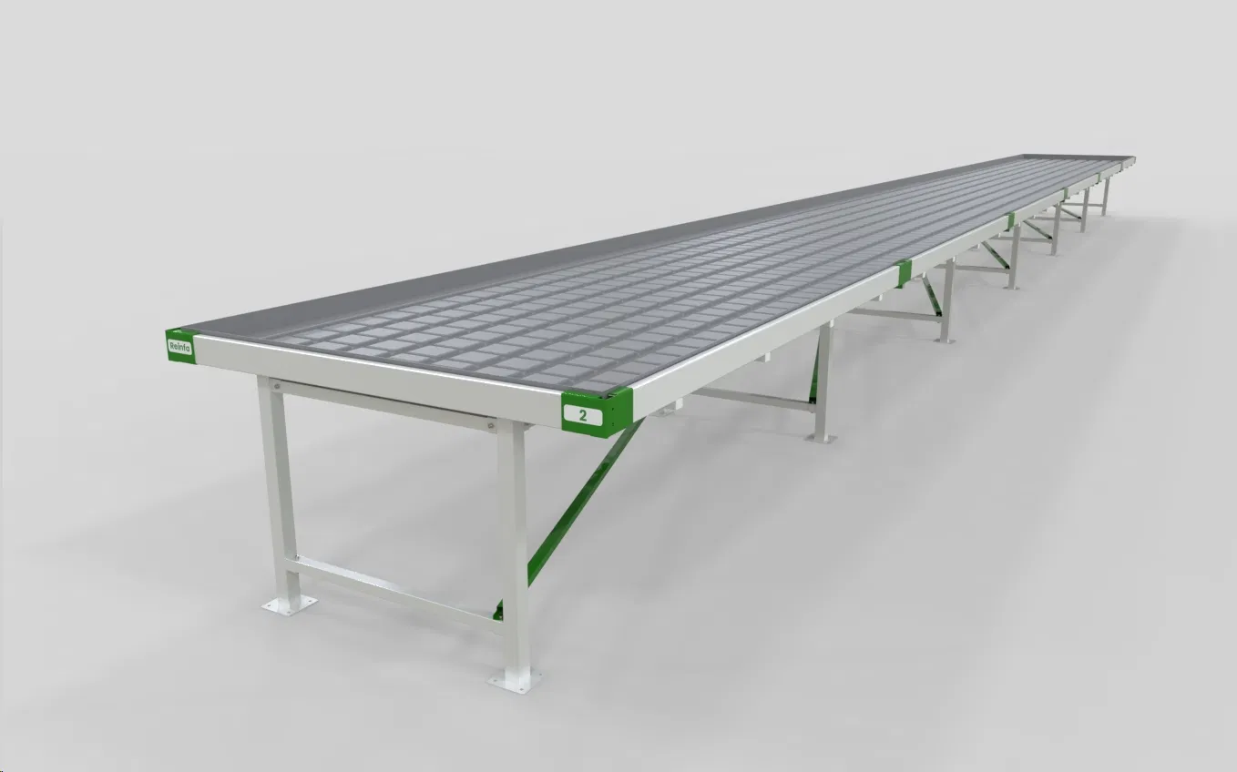 Commercial Rolling Bench with Grow Rack - 4X8 FT Adjustable Hydroponic Frame for Vegetables &amp; Medicinal Herbs
