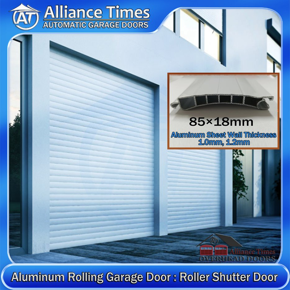 Smart Aluminum Roller Shutter Door Compatible with Home Automation Systems