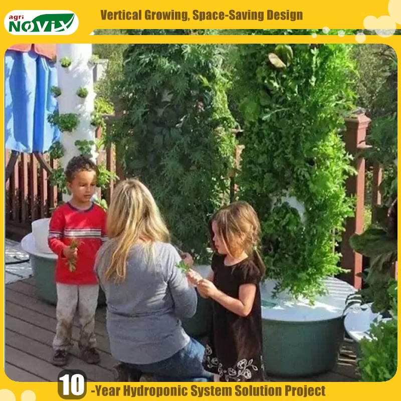 Home Hydroponics Tower Vertical Garden for Greenhouse Plants