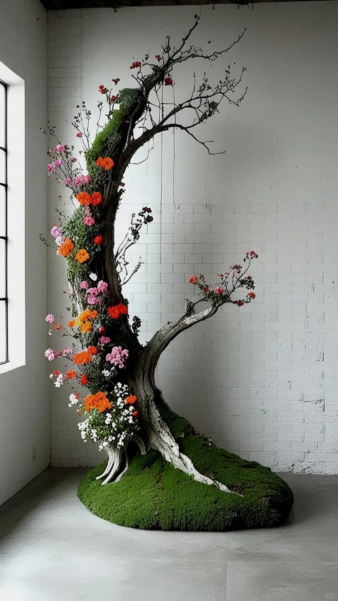 Verdant Revival: Artificial Greenery Art Installation Artificial Greenery