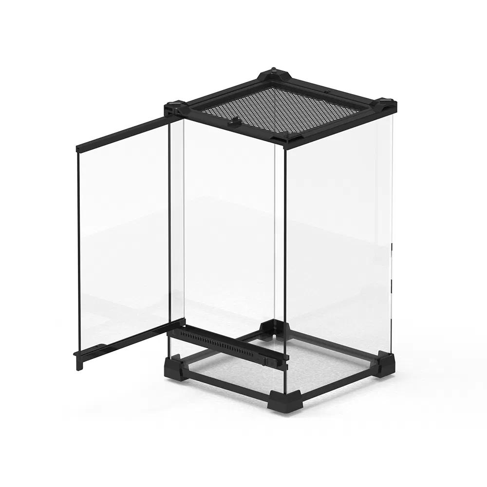 Double Door Rainforest Tank Glass Terrarium for Reptiles Snakes