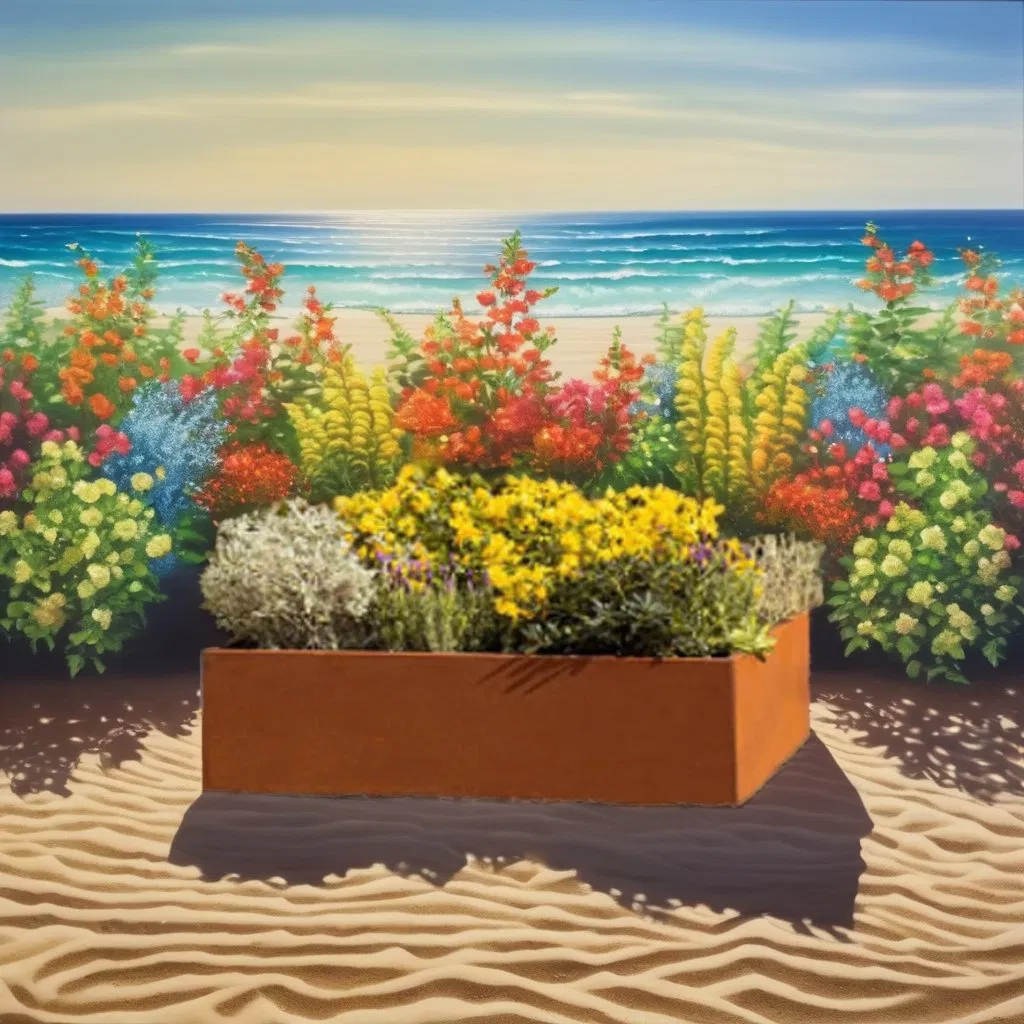 Eco-Conscious Corten Metal Planters - Sustainable Style for Your Green Spaces