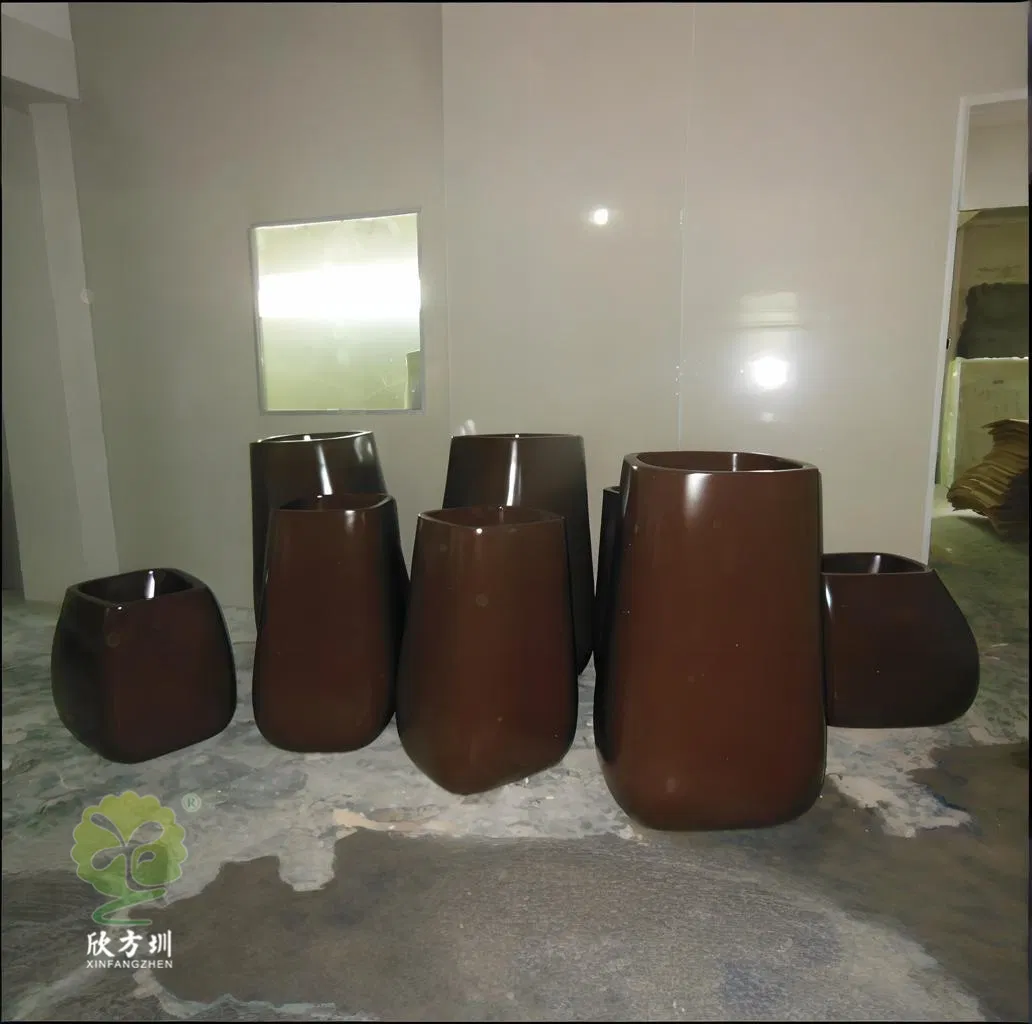 Irregular-Shaped Combination Anti-Waterlogging Flower Bonsai Fiberglass Flowerpot