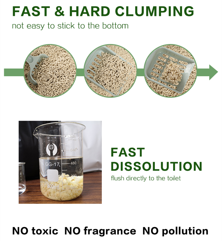 Premium Bamboo Cat Litter - Non-Toxic, Allergen-Free Feline Care