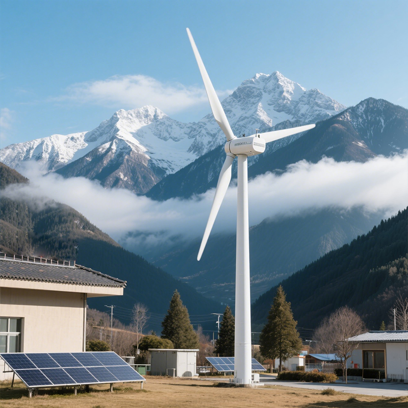 Compact 1000W Vertical Wind Turbine with 24V Battery Charger for Urban Rooftop Power Systems Wind Turbine Generator