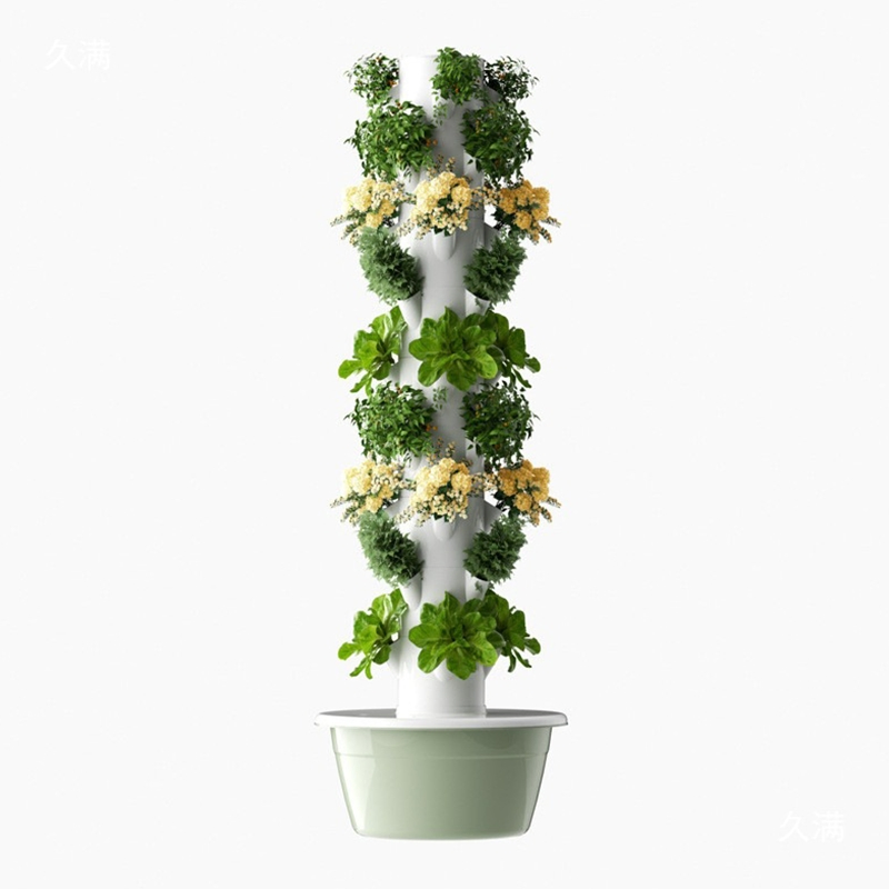 Greenhouse Hydroponic Tower Garden with Water Circulation