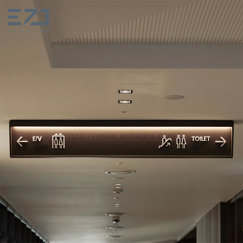 Indoor/Outdoor Guest Way Finding Signage System Graphic Design for Construction Project