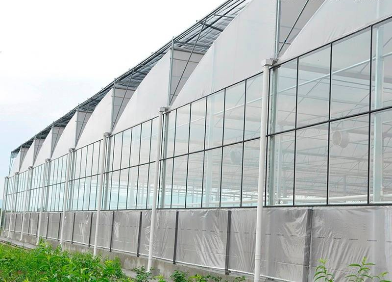 Sawtooth Vegetable and Flower Greenhouses with Warm Agro Technology