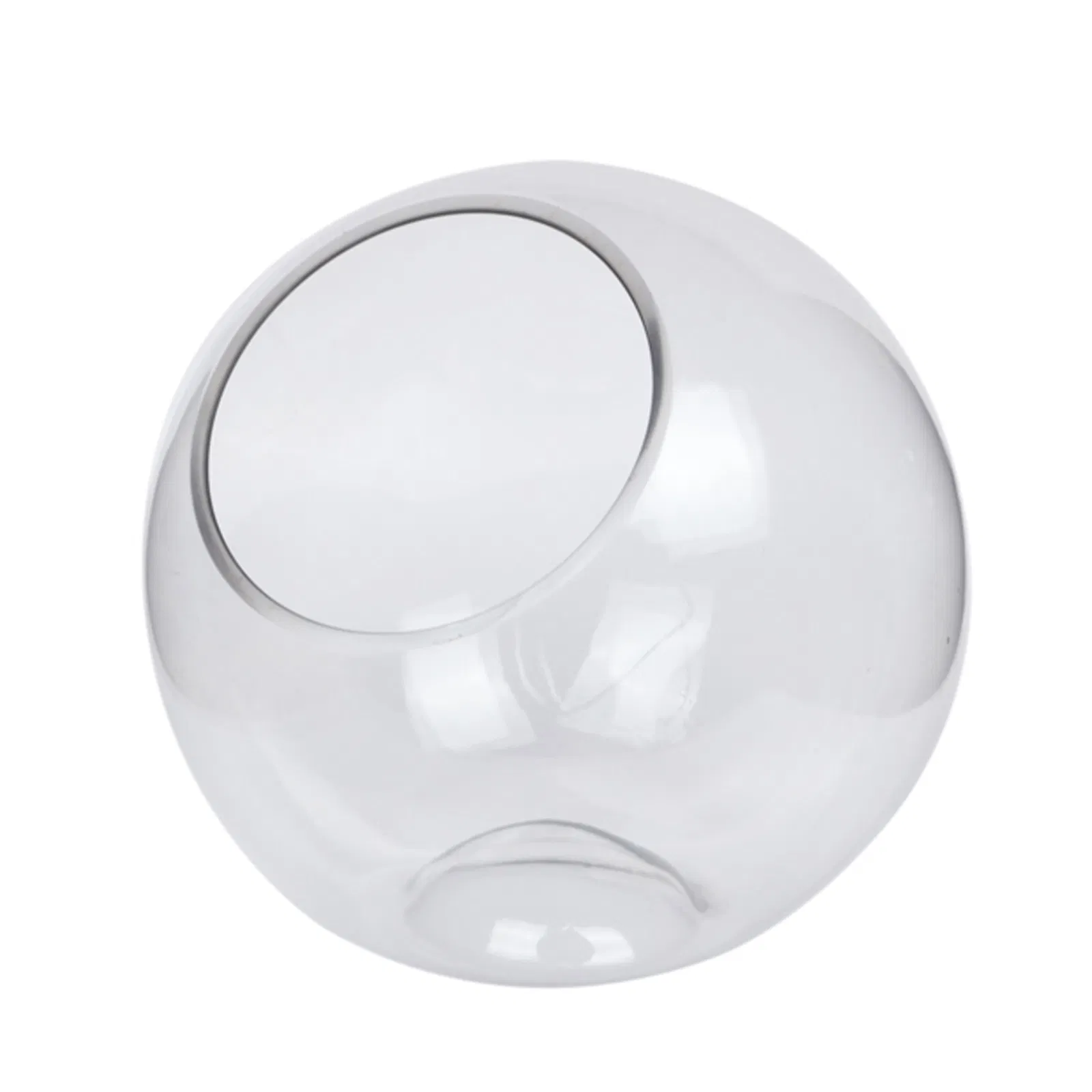 Clear Simple High-Quality Tabletop Round Display Glass Plant Terrarium