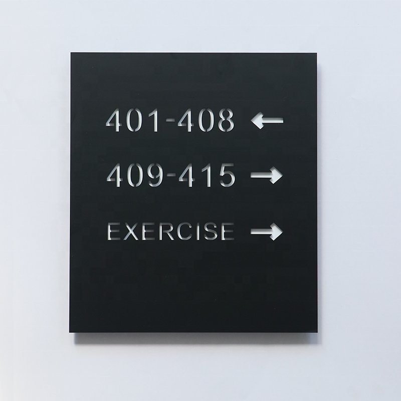 Ezd Custom Hotel Indoor Sign Apartment Signage and Wayfinding Design