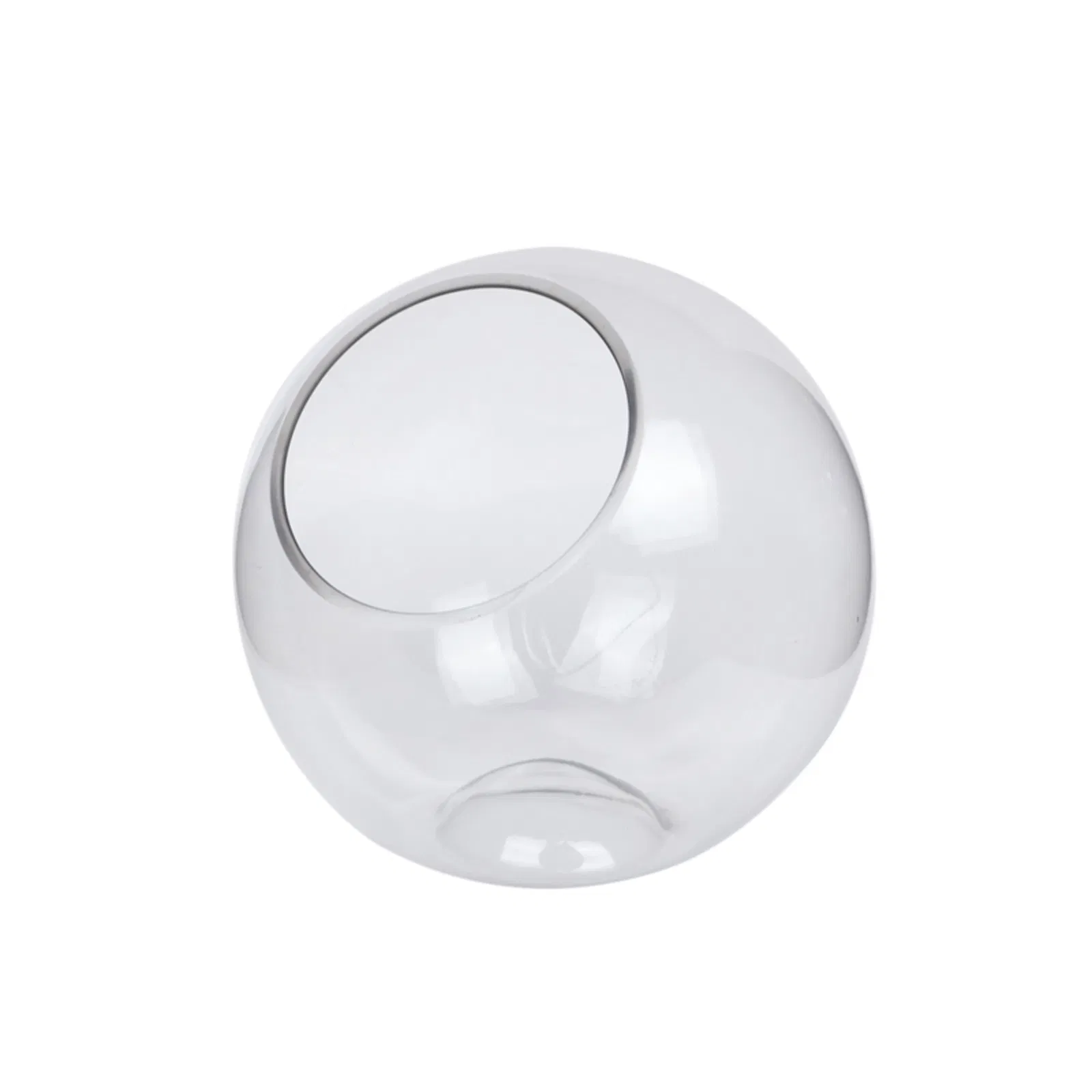 Clear Simple High-Quality Tabletop Round Display Glass Plant Terrarium