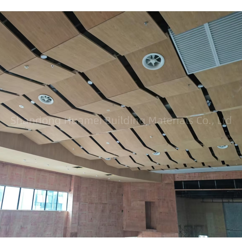 Fiberglass Materials Indoor Decoration Panel Acoustic Ceiling Designs