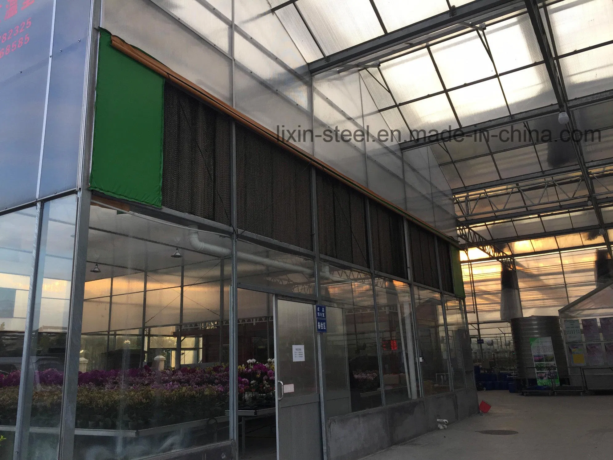 PC Board Light Steel Structure Frame Prefab Green House