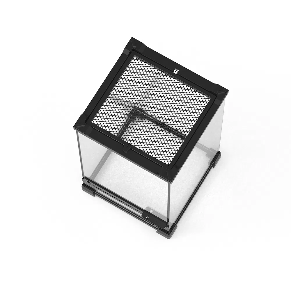 Double Door Rainforest Tank Glass Terrarium for Reptiles Snakes