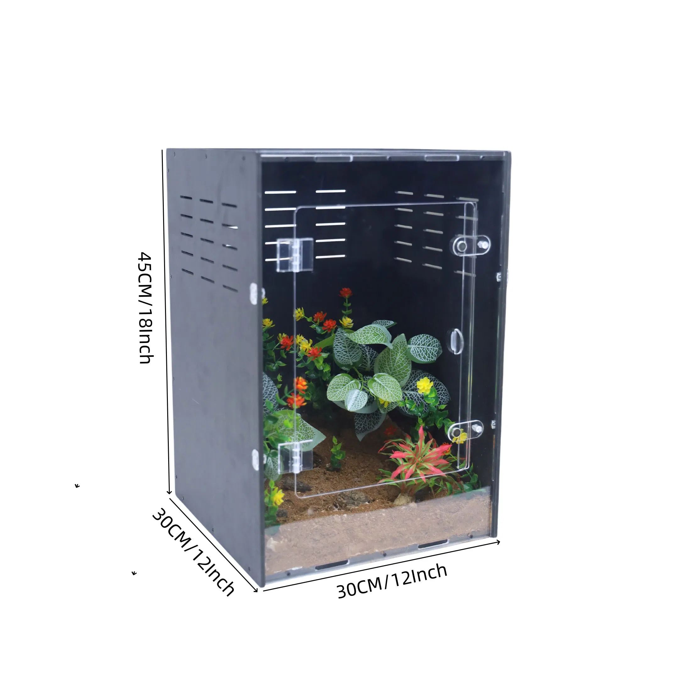 Magnetic Transparent Tarantula Box Acrylic Enclosure Simple Terrarium Insect Tank for Pets Pets Cages Reptile