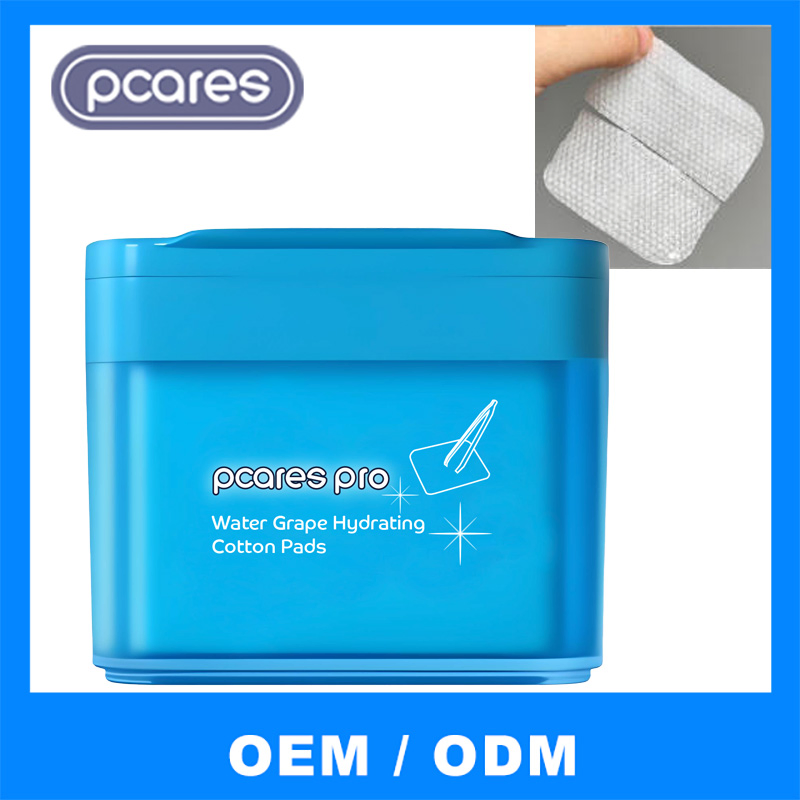 Factory Wholsale Plant Enzymes Cleanse Moisturize Facial Toner Pads Gentle Face Skin Care Moisturizing Wet Compress Cotton Pads