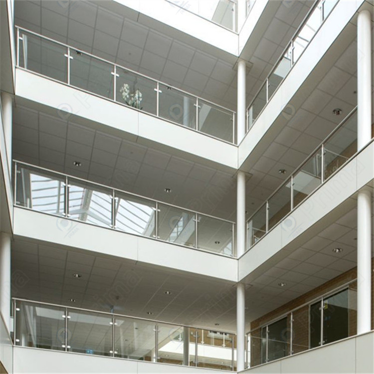 Modern Rooftop Staircase Balcony Glass Railing for Urban Living Spaces