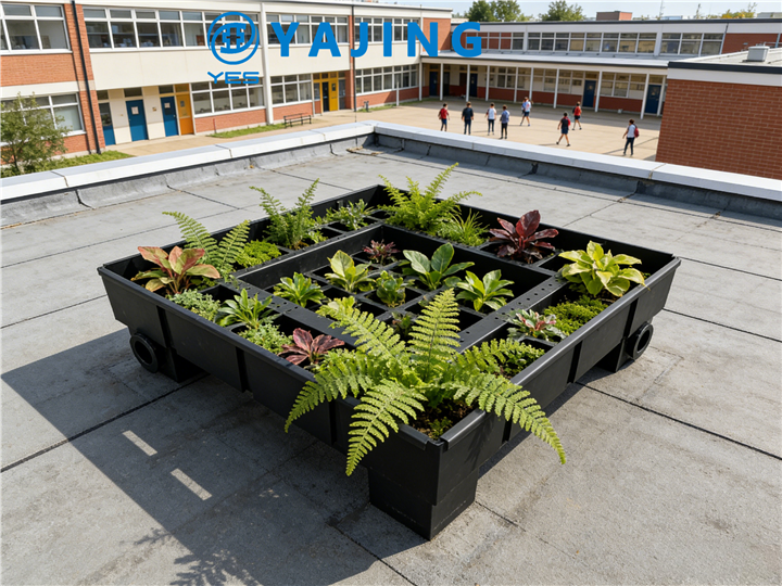Rooftop Planting Box with Anti-Corrosion Design for Urban Gardens