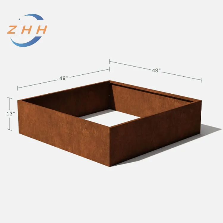Corten Steel Planter 2