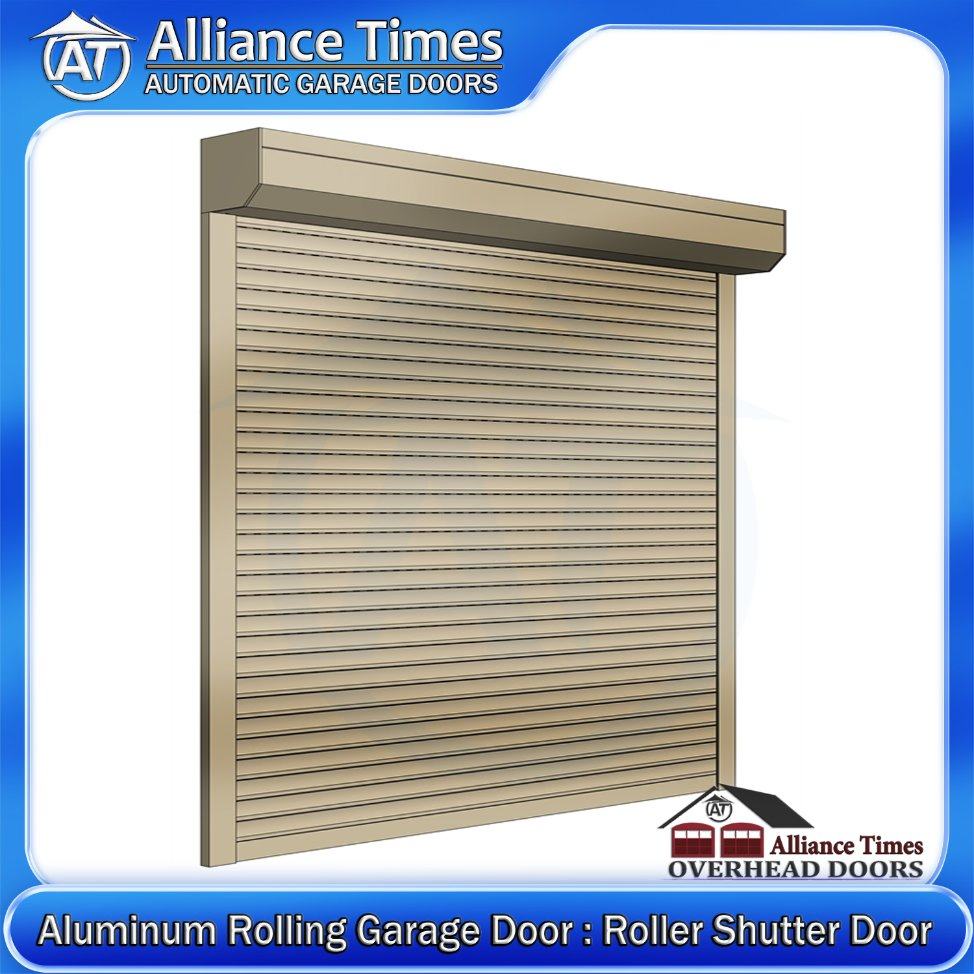 Smart Aluminum Roller Shutter Door Compatible with Home Automation Systems