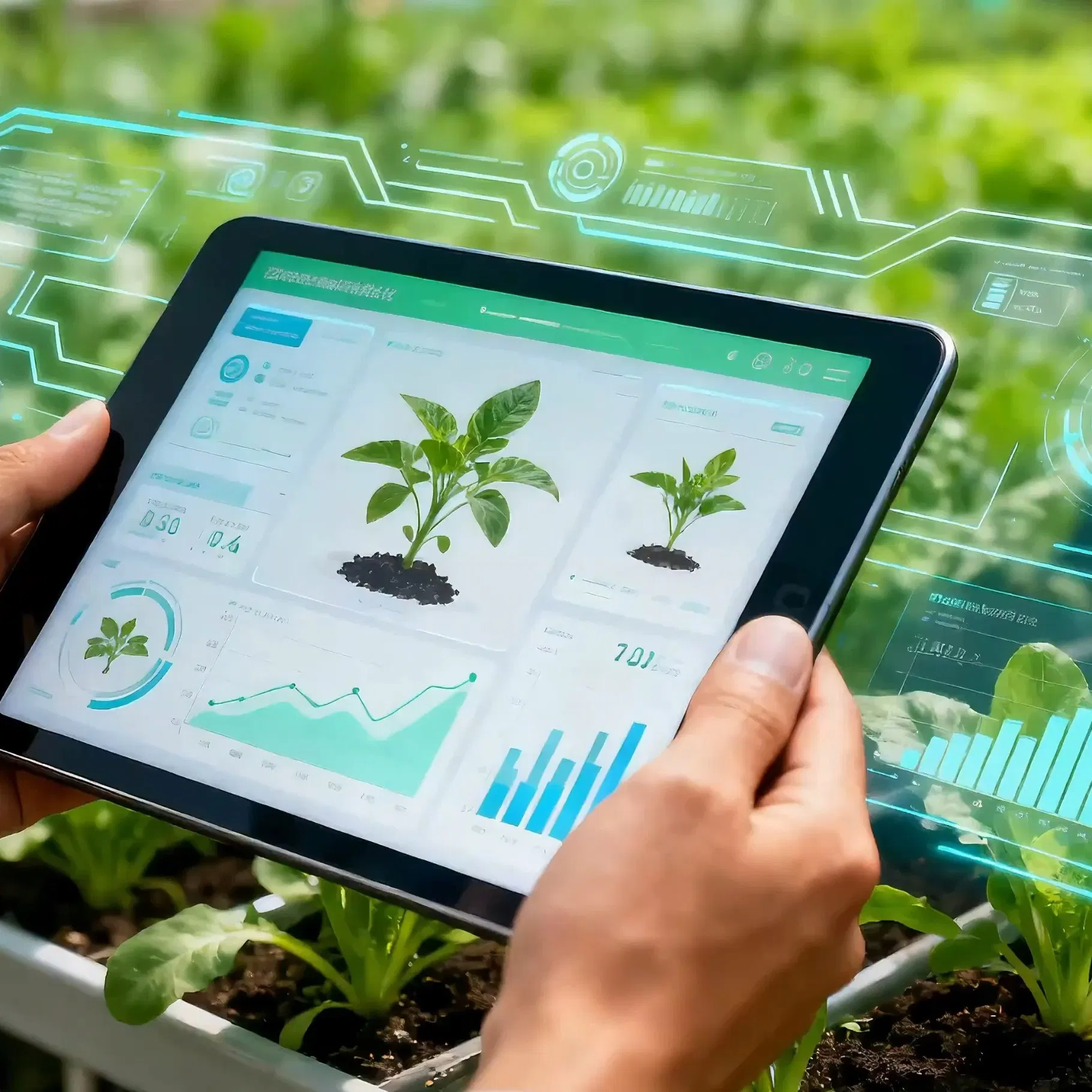 Smart Ai &amp; IoT Greenhouse with Full Automation for High-Yield Tomato/Lettuce &amp; Vertical Farming