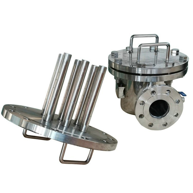 Industrial 12000 Gauss Rare Earth Magnetic Liquid Filter SS316L Food Grade Flange Type Easy Cleaning for Chocolate Processing