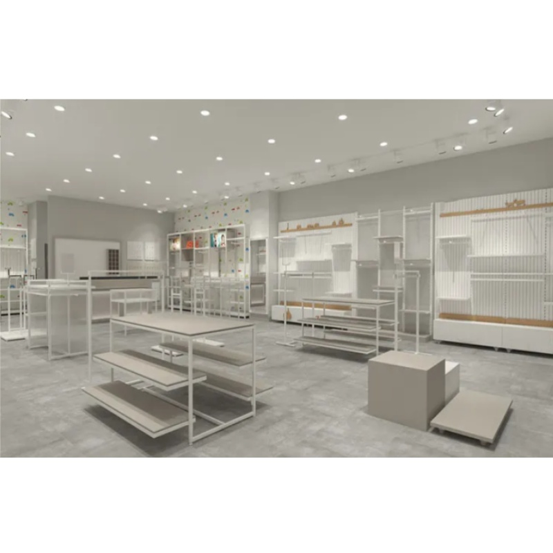 3D Design Luxury Interior Showcase Creative Style Fashion 3D Rendered Jewelry Store Design