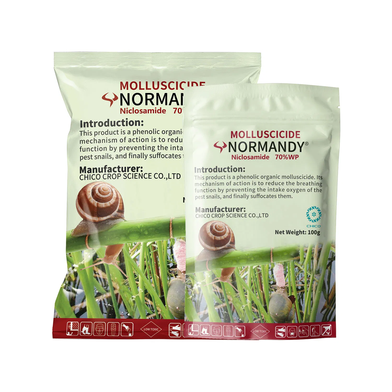 Niclosamide 70%WP Snail Killing Effect Insecticide Organic Molluscicide