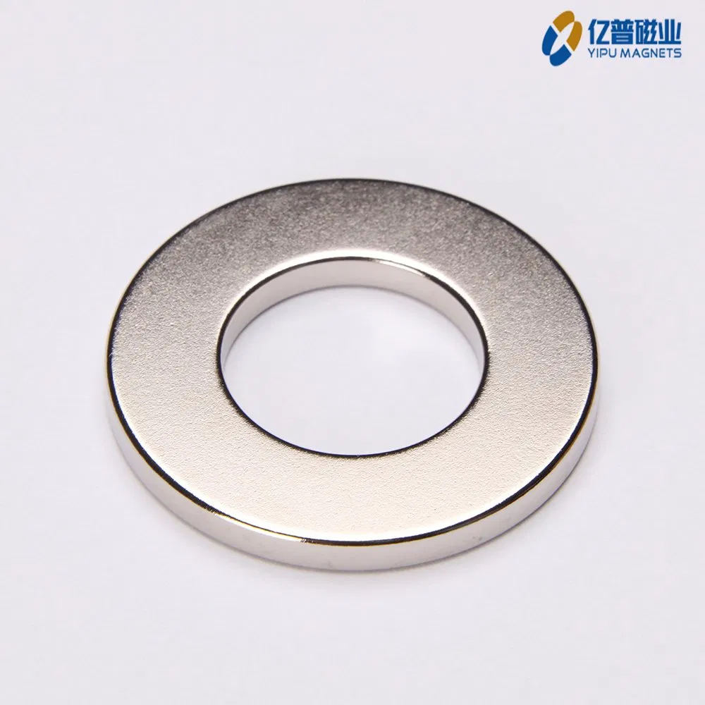 Strong Magnetic N33-N35sh Countersunk Neodymium Permanent Rare Earth NdFeB Motor Round Ring Magnet for Industrial