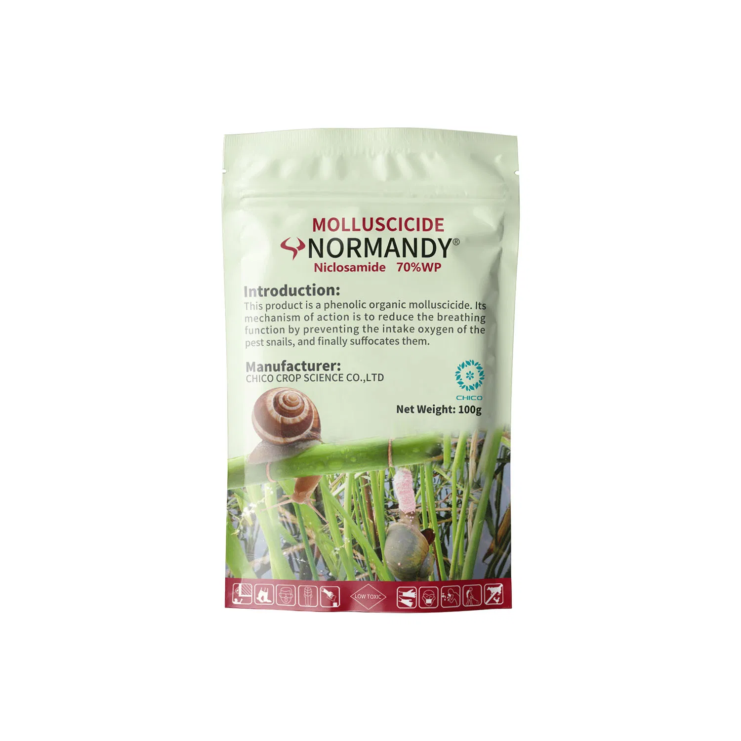 Niclosamide 70%WP Snail Killing Effect Insecticide Organic Molluscicide