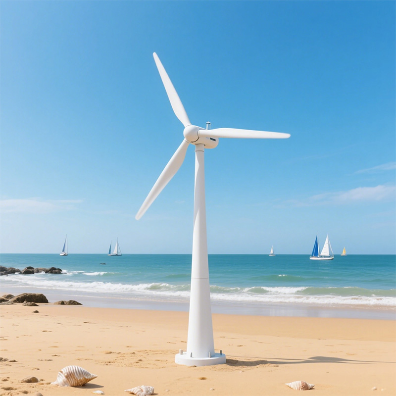 Compact 1000W Vertical Wind Turbine with 24V Battery Charger for Urban Rooftop Power Systems Wind Turbine Generator