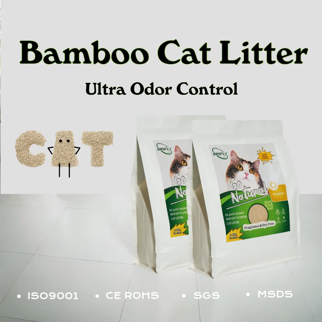 Eco-Friendly Bamboo Cat Litter - Biodegradable and Non-Toxic Feline Care