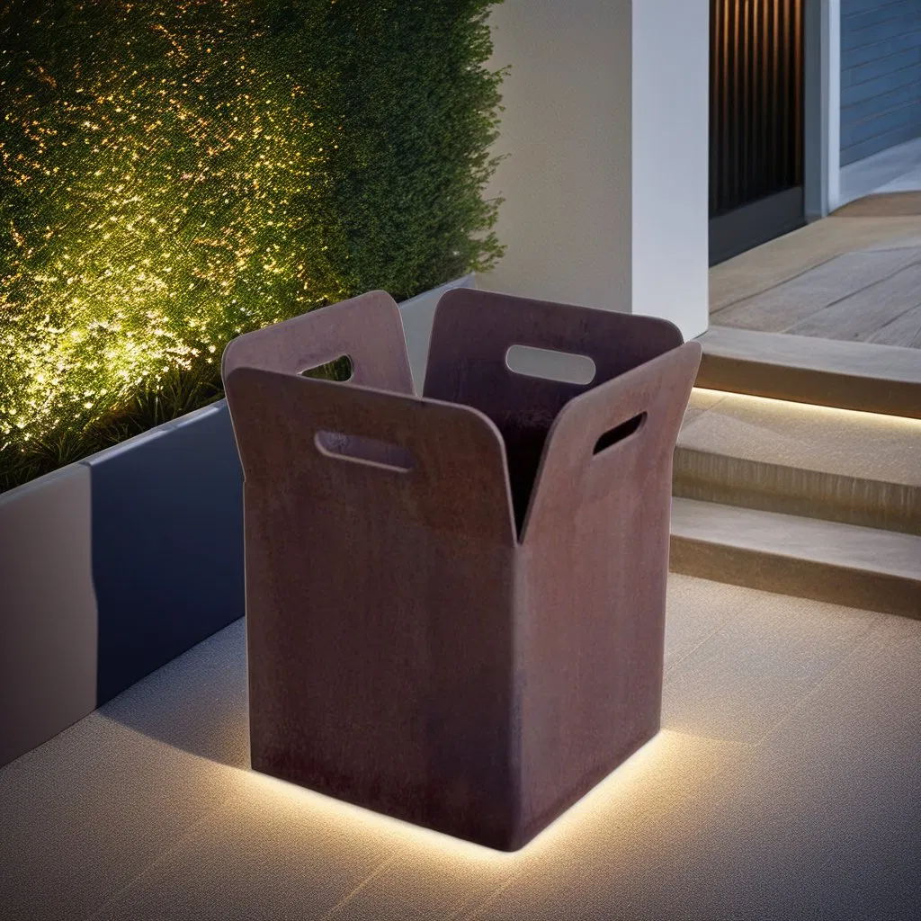 Industrial Style Corten Steel Flower Planter