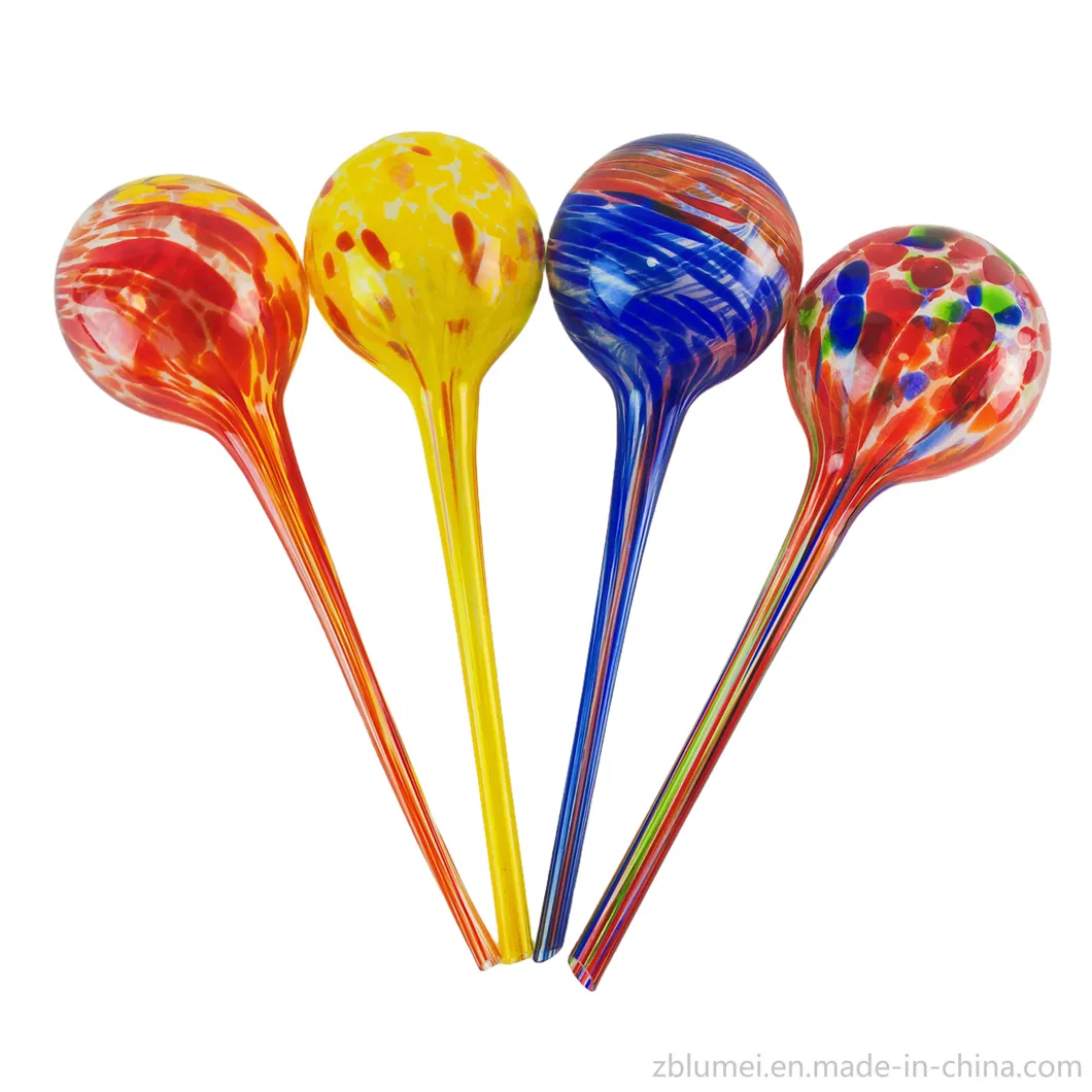 Hand Blown Glass Garden Decoration Indoor &amp; outdoor Potted Plant Care Hydro/Aqua Self Vocation Flower Watering