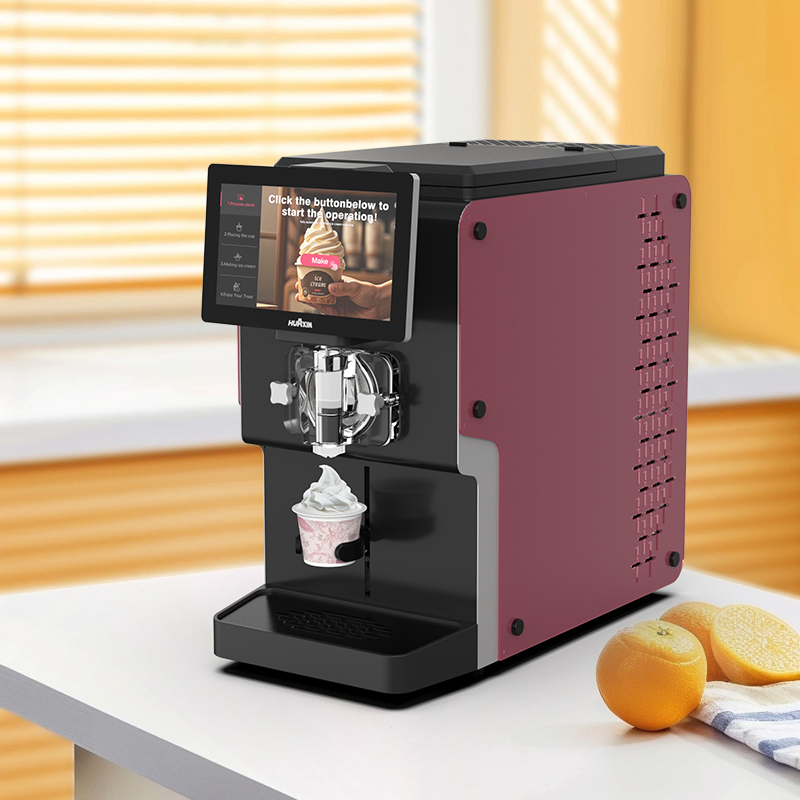 Bamboo Charcoal Air-Filtering Ice Cream Machine for Urban Rooftop Farm