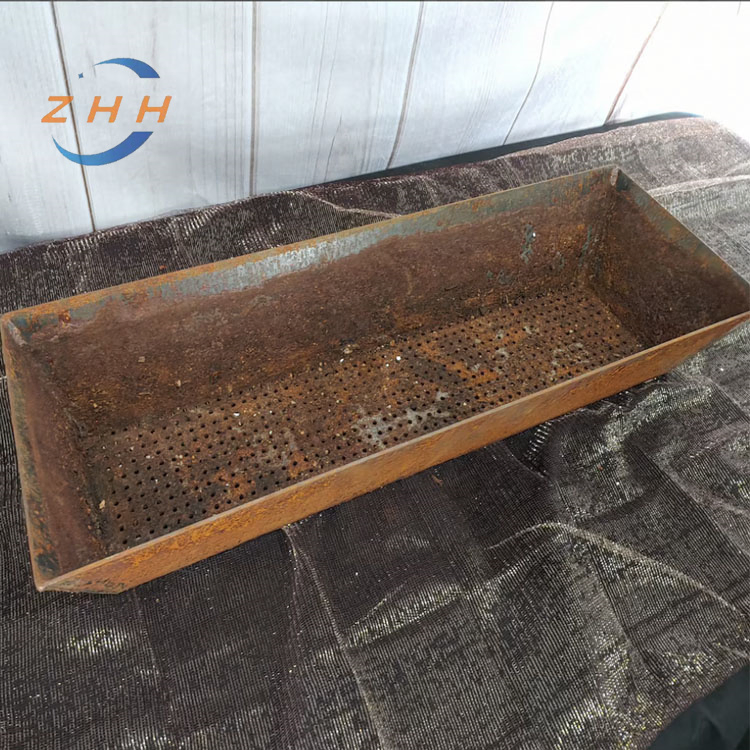 Corten Steel Planter with Adjustable Drainage Holes