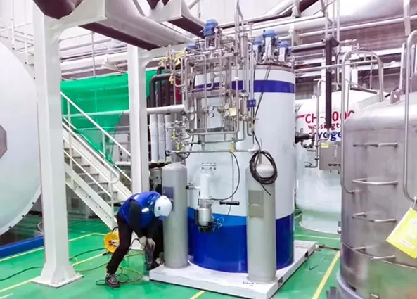 Helium Refrigerator Detail