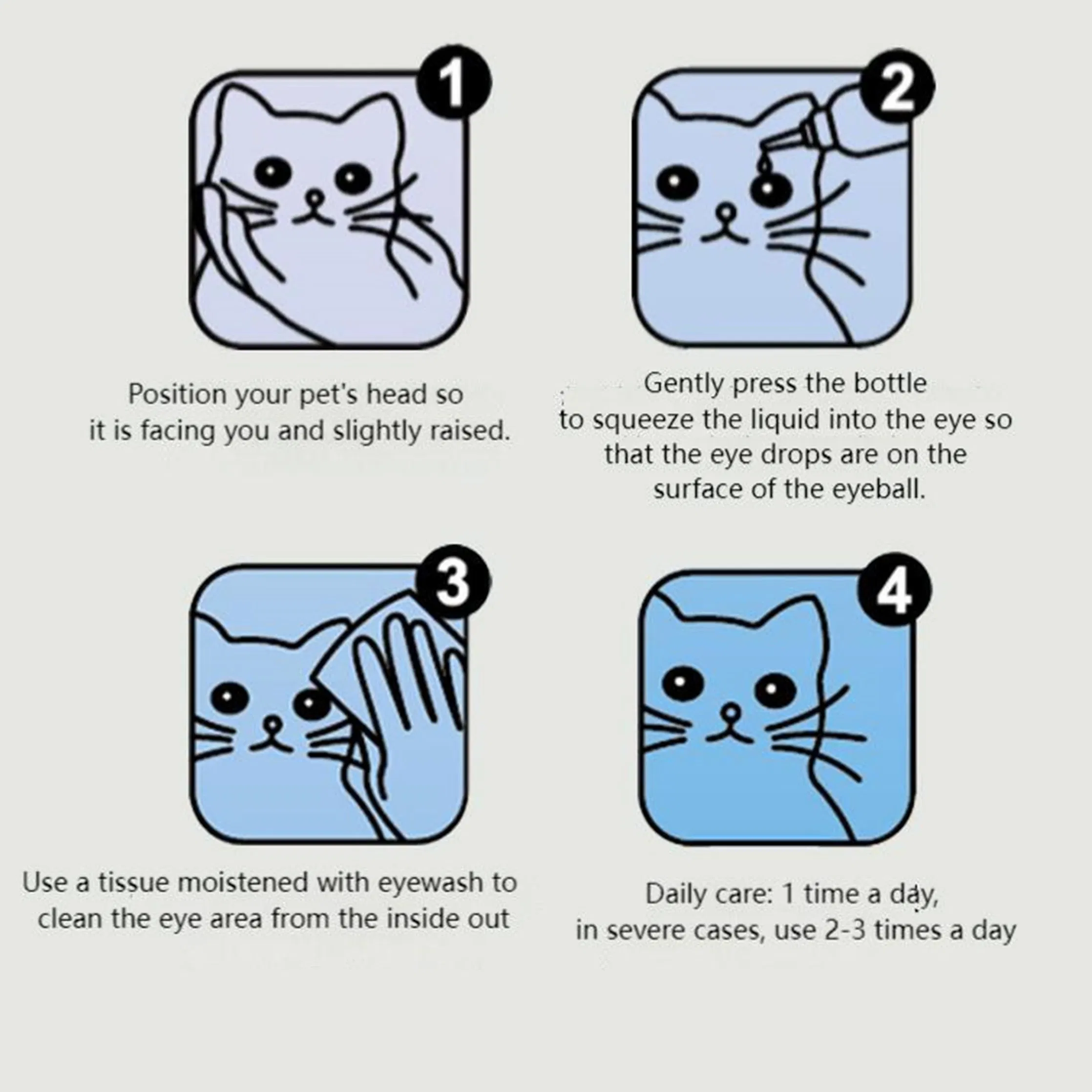 Tetrapod Natural Pet Eye Lotion - Safe for Sensitive Eyes